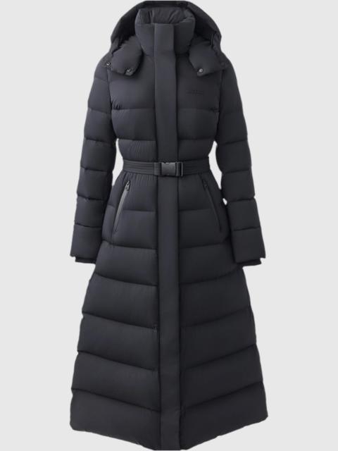 CALINA-CITY Stretch light down maxi coat