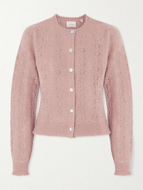Emery Pointelle-knit Cardigan