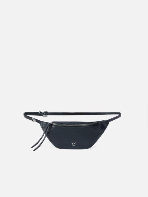 SMALL BELT BAG IN NEW BIKER LEATHER