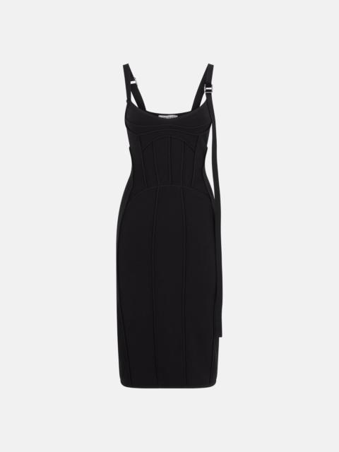 BLACK MIDI DRESS