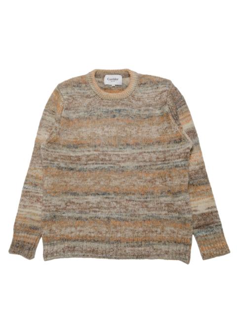 Space Dye Mohair Crewneck Natural