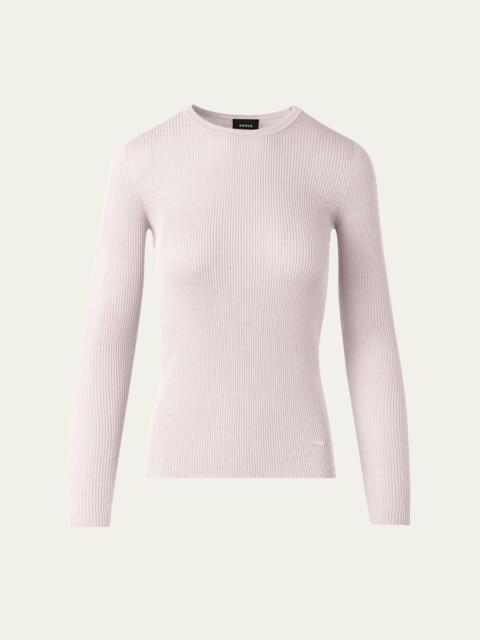 Fitted Rib-Knit Sweater