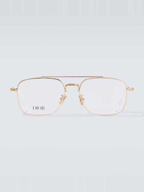 DiorBotanica gold-plated aviator glasses