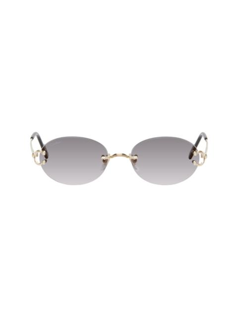 Gold 'Décor C Classique de Cartier' Sunglasses