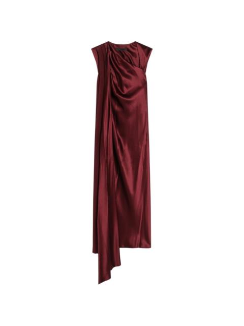 Pianoforte draped asymmetric dress