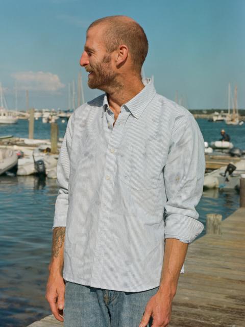 STRIPE OXFORD LS - BLUE