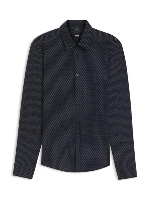 PRINTED REGULAR-FIT SHIRT IN PERFORMANCE-STRETCH JERSEY