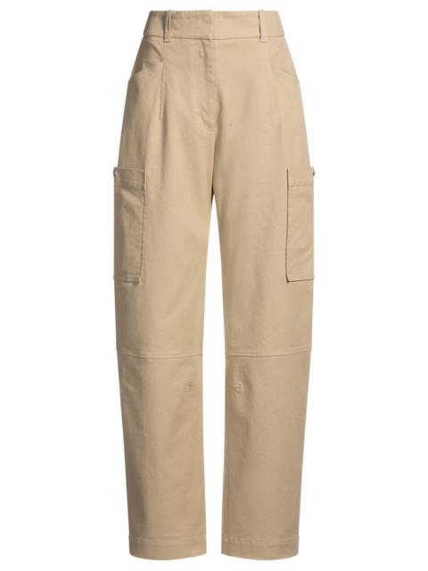 RELAXED-FIT TROUSERS IN STRETCH-COTTON TWILL