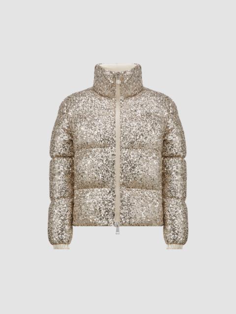 Anternes Sequin-Embroidered Short Down Jacket