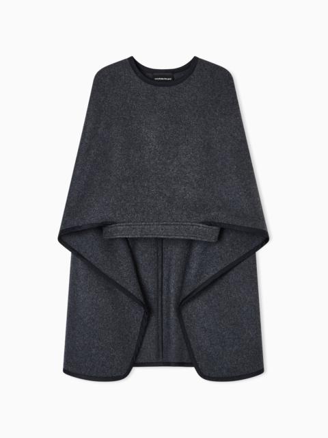 POLYGON CAPSULE COLLECTION WOOL CLOTH CAPE