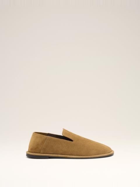 BROWN COW LEATHER MIDI SLIPPERS