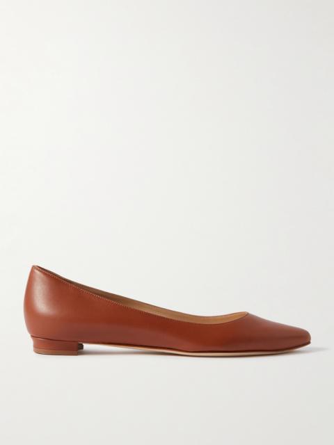 Bb 10 Leather Point-toe Flats