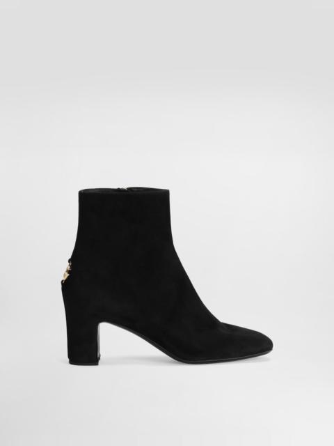 Suede ankle boot