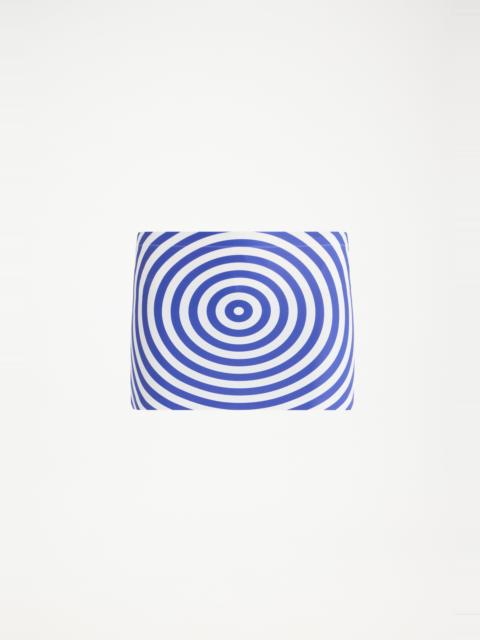 THE BLUE TARGET MINI SKIRT