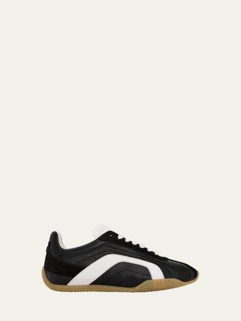 Jump Mixed Leather Sneakers