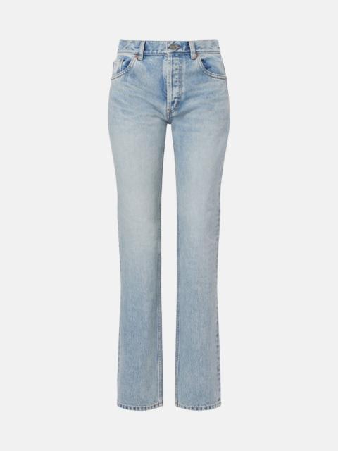 High-rise straight jeans