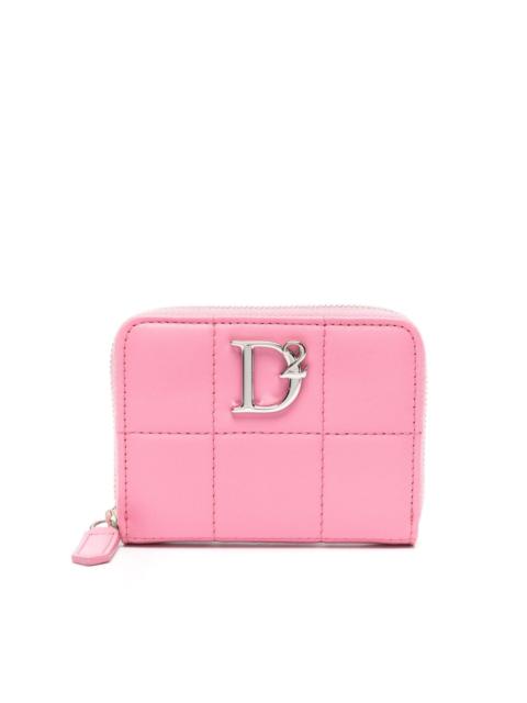 logo-plaque quilted wallet