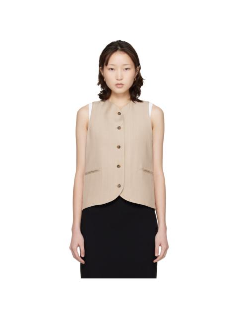 Beige Paco Tailored Waistcoat