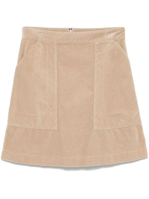 corduroy mini skirt