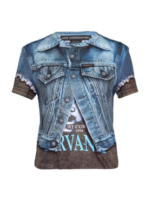 RVAN Denim Vest Printed T-Shirt