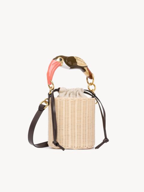 CHLOÉ TROPICUS BUCKET BAG IN WICKER
