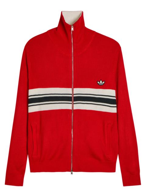Adidas X Wales Bonner X Wales Bonner Stripe-intarsia Knit Cardigan