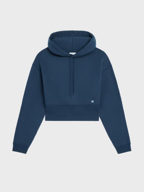 cropped hoodie IN cotton fleece