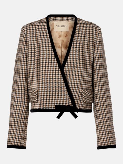 Houndstooth virgin wool jacket