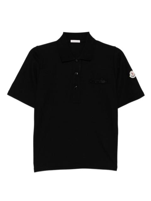 logo-embroidered polo shirt
