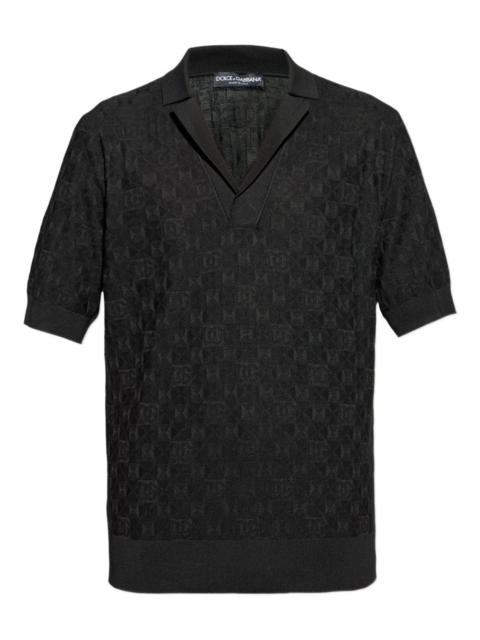 DG-patterned polo top