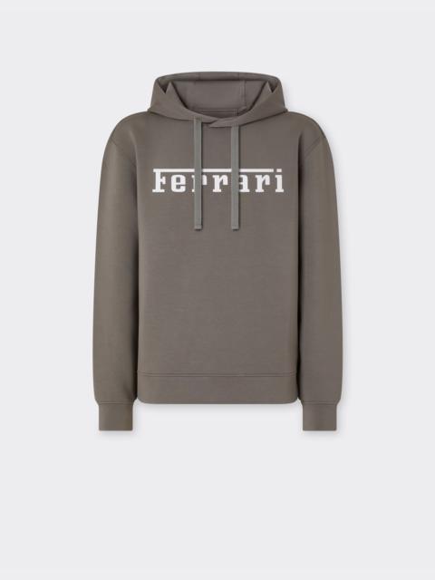 Scuba sweatshirt with Ferrari logo print