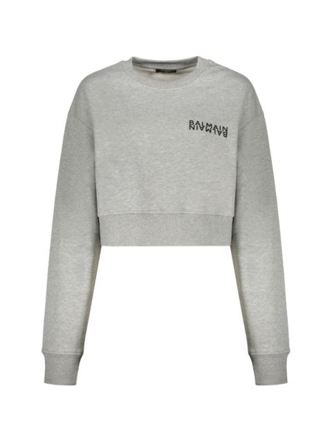 cropped sweatshirt