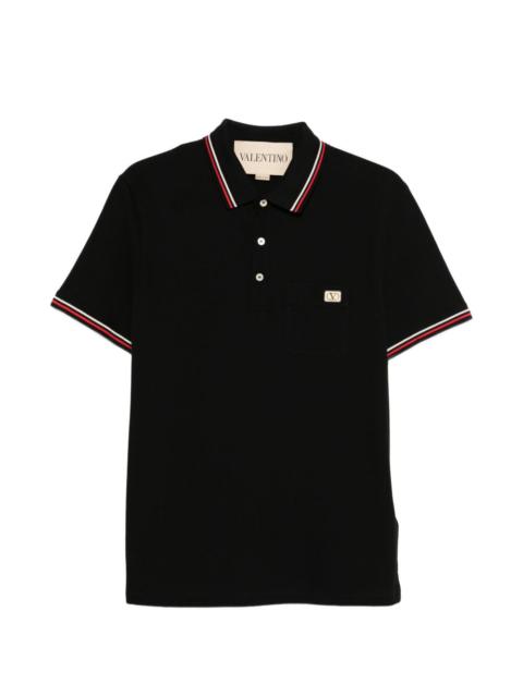 pocket trim polo shirt