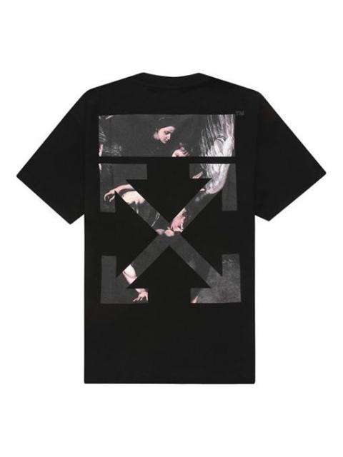 Off-White Caravaggio Arrow T-Shirt 'Black' OMAA038S201850041088
