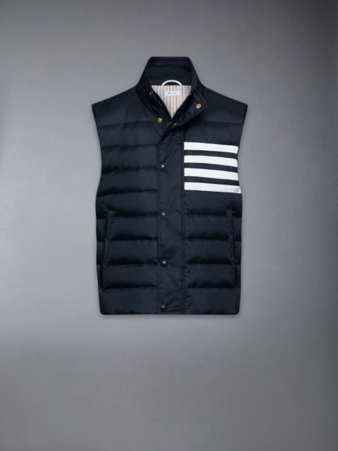 SHINY RIPSTOP LIGHTWEIGHT DOWN FILLED 4-BAR VEST