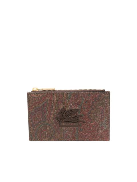 Paisley-print cardholder