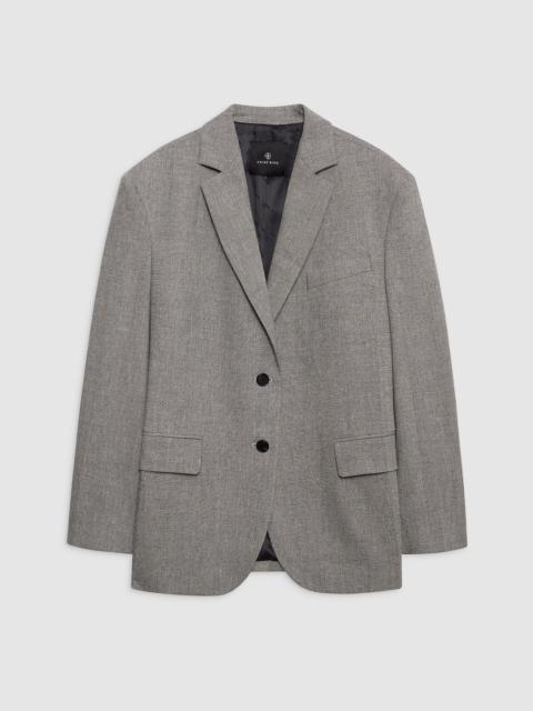 Quinn Blazer - Ivory And Black Herringbone