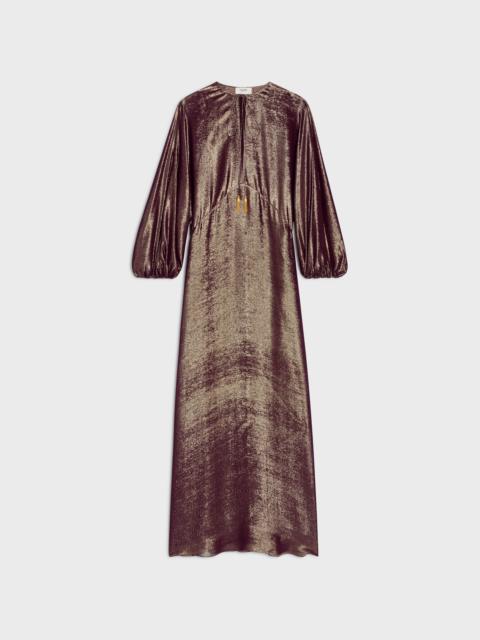 caftan dress IN lamé silk