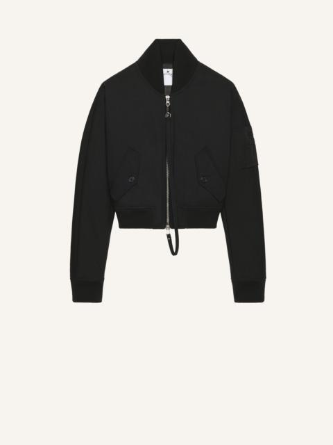 CROPPED SCUBA BOMBER JACKET