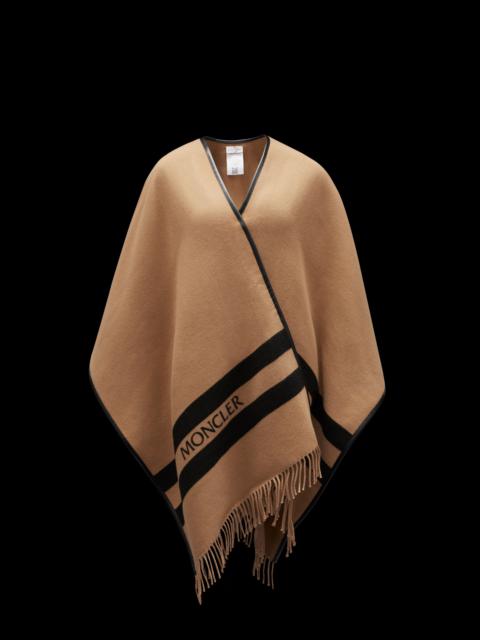 Wool Jacquard Poncho
