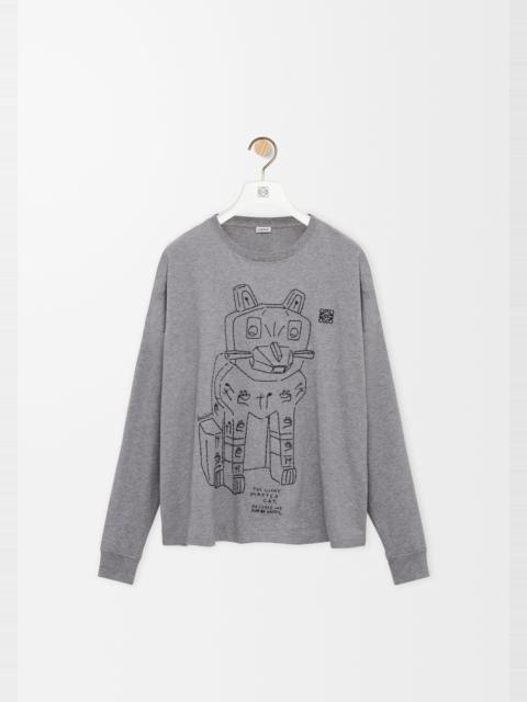 Long sleeve T-shirt in cotton