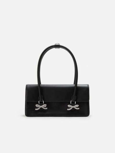 Black Soft Leather Shoulder Bag