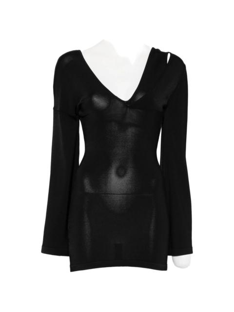 Aya Muse V-neck Mini Dress