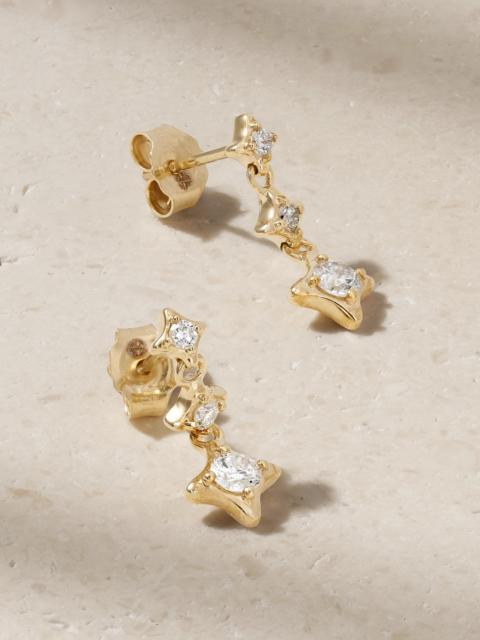 Bright Lights 14-karat Gold Diamond Earrings