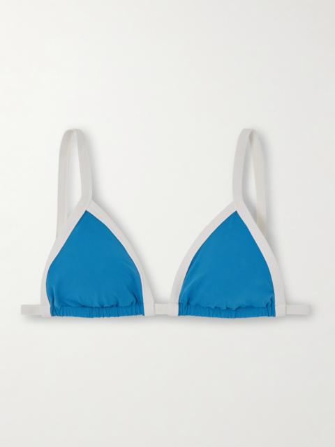 Porto Two-tone Triangle Bikini Top