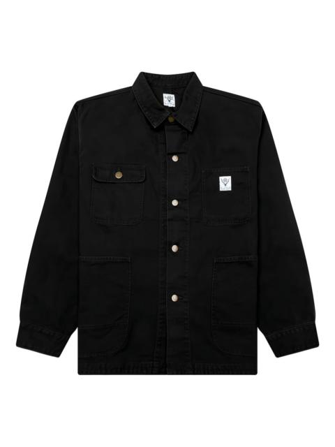 cotton canvas shirt jacket
