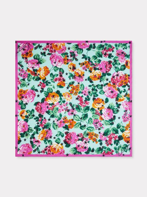'KENZO Floral' small square in silk