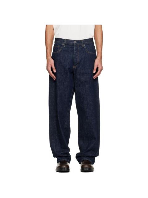 Blue Wide Twist Jeans