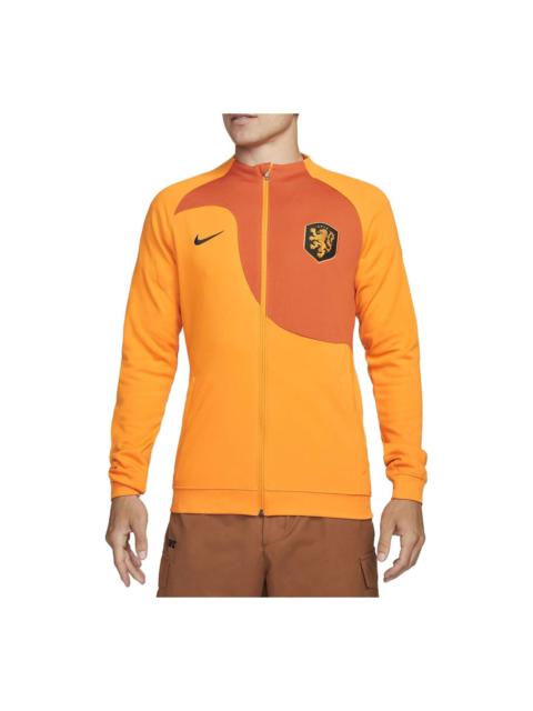 Nike 2022-23 Holland Academy Pro Knit Football Jacket 'Orange' DN1056-833