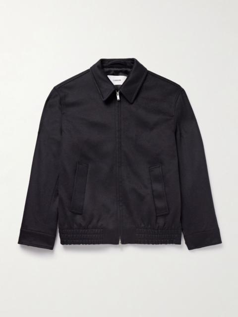 Cashmere and Wool-Blend Felt Blouson Jacket Navy